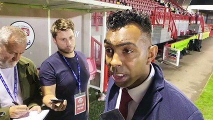 Kevin Betsy after Crawley Town stun Fulham