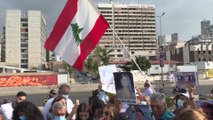 وقفة احتجاجية لأهالي ضحايا انفجار مرفأ بيروت للمطالبة بإنقاذ الإهراءات