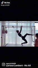 Ngọc Trinh tập luyện cực dẻo