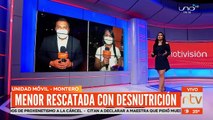 Rescatan a menor con desnutrición