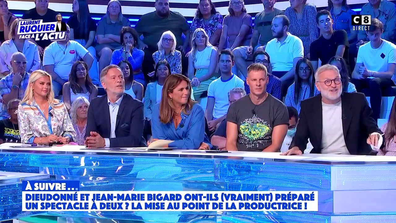 Laurent Ruquier, invité de "Touche pas à mon poste", fait une blague sur Léa Salamé - C8