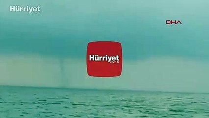 Arnavutköy açıklarında hortum çıktı