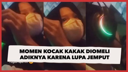 Bikin Tepuk Jidat, Momen Kocak Kakak Diomeli Adiknya karena Lupa Jemput