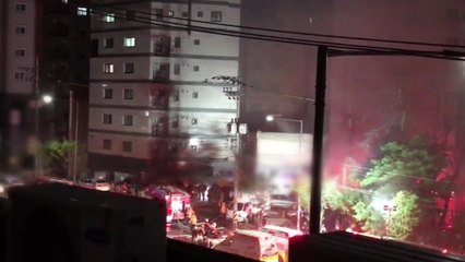 서울 가산동 오피스텔 주차장에서 불...차량 4대 전소 / YTN