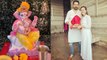 Rubina Dilaik Abhinav Shukla Ganpati Pooja Celebration Inside Full Video Viral।Boldsky*Entertainment