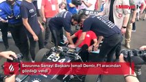 Savunma Sanayi Başkanı İsmail Demir, F1 aracından gözdağı verdi