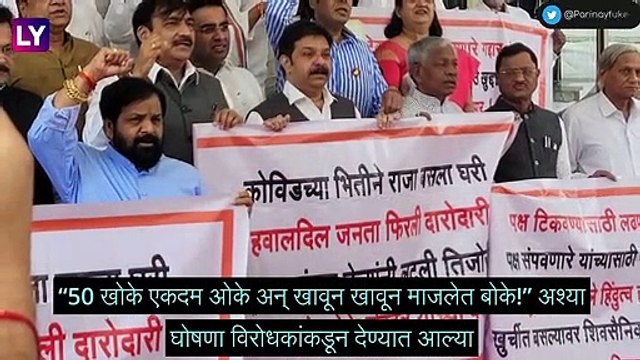 Maharashtra Monsoon Session: विधिमंडळाच्या पायऱ्यांवर सत्ताधारी-विरोधक आमनेसामने, व्हिडीओ व्हायरल