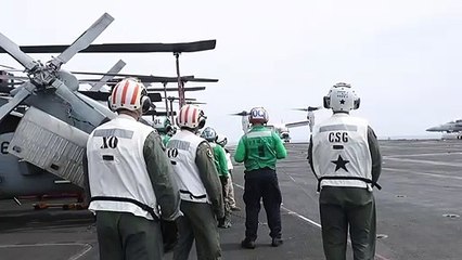 A CMV-22B Osprey, assigned to the "Titans" of Fleet Logistics