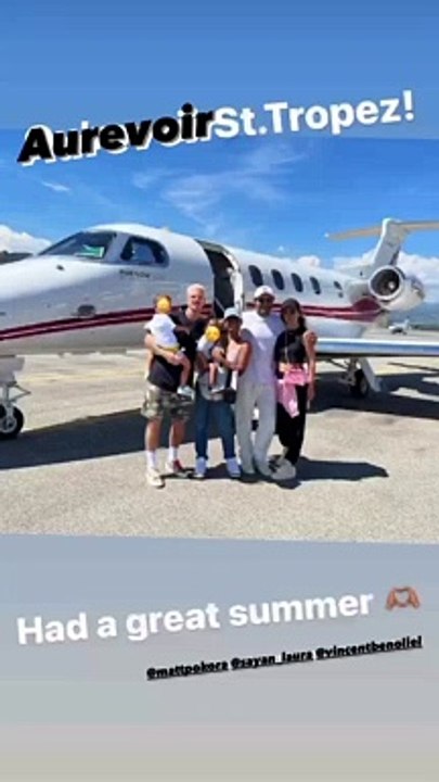 M. Pokora et Christina Milian quittent Saint-Tropez.