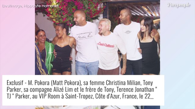 M. Pokora et Christina Milian : Départ de Saint-Tropez en jet privé avec les enfants, après une grosse soirée