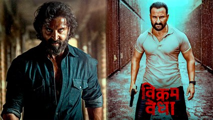 Hrithik Roshan ने Saif Ali Khan को सुनाई कहानी, एक्शन्स से भरपूर Vikram Vedha का दमदार टीज़र हुआ रिलीज