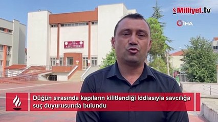 Belediye başkanının ismini anons etmedi! Düğün salonuna kilitlendi