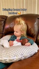 Little Girl Doesn't Want To Share Baby Brother With Anyone