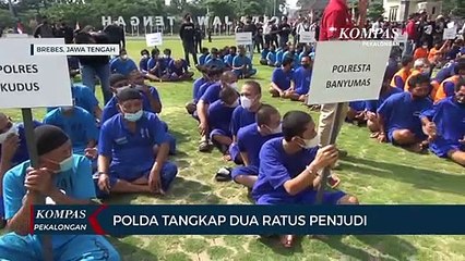 Polda Jawa Tengah Tangkap Dua Ratus Penjudi