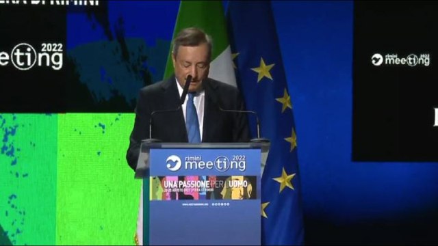 Draghi dal Meeting di Rimini: Invito tutti ad andare a votare