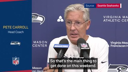 QB decision will be made 'on my schedule' - Carroll