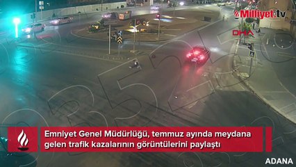 Trafik kazaları mobese kamerasında