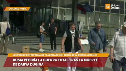 Rusia pediría la guerra total tras la muerte de Darya Dugina