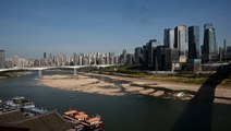 Yangtze River tributary runs dry