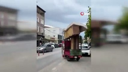 Bursa’da tehlikeli yolculuk