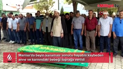 Anne ve karnındaki bebeğe hüzünlü veda