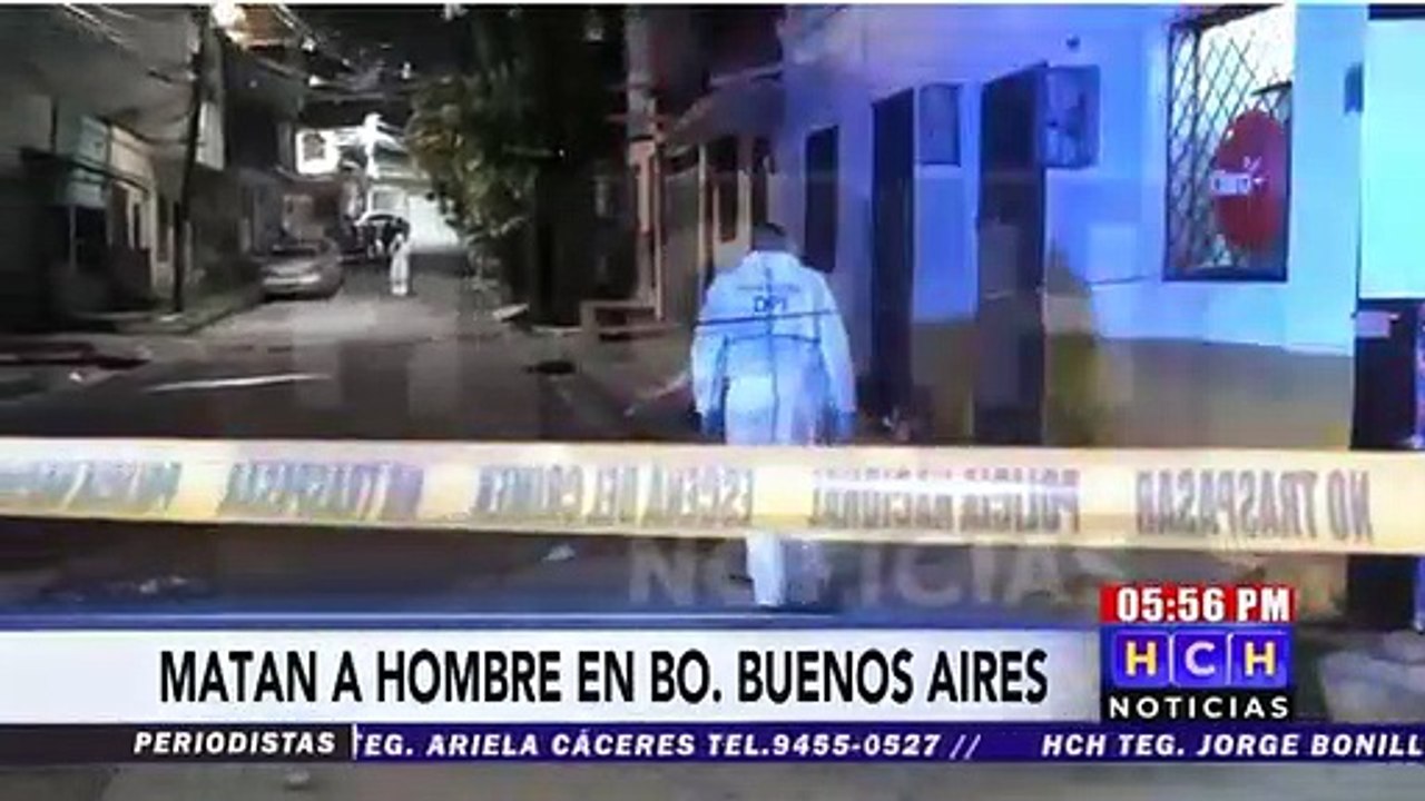 De varios impactos de bala matan a un hombre en el barrio Buenos Aires ...