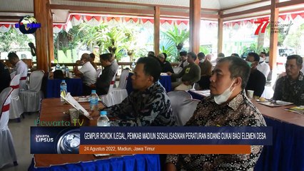 Gempur Rokok Ilegal Pemkab Madiun Sosialisasai Peraturan Bidang Cukai Bagi Elemen Desa