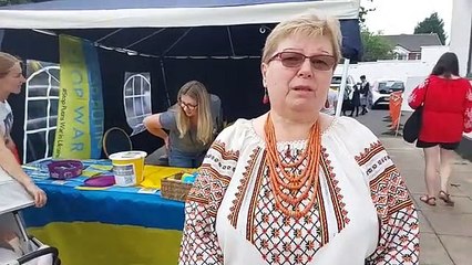 Marking Ukrainian Independence Day 2022 in Manchester