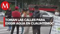 En CdMx, protestan vecinos por falta de agua