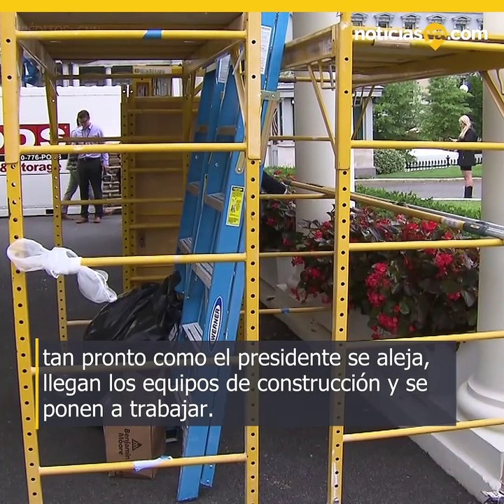 La Casa Blanca empezó renovaciones