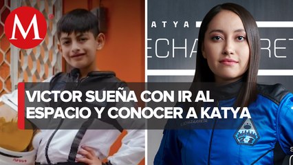 Menor quiere conocer a Katya Echazarreta; quiere ser astronauta