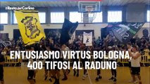 Entusiasmo Virtus Bologna, 400 tifosi al raduno