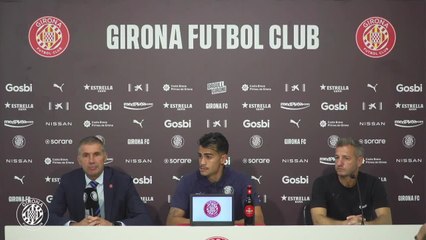 Rueda de prensa de presentación de Reinier con el Girona