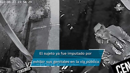 Mujer denuncia a vecino acosador