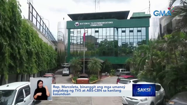 ABS-CBN at TV5, pansamantalang itinigil ang pagproseso ng kanilang kasunduan para sagutin ang mga tanong ng ilang mambabatas | Saksi