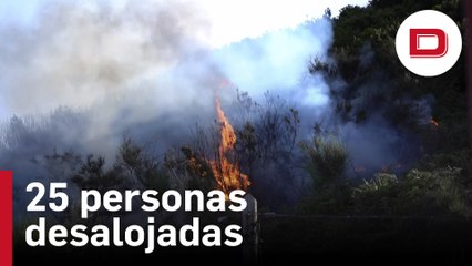 Estabilizado el incendio de Tenerife en el que fueron desalojadas 25 personas