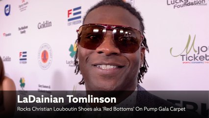 LaDainian Tomlinson Rocks Christian Louboutin 'Red Bottoms' At Pump Gala