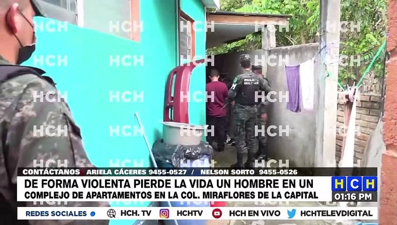 ¡Brutal! Con arma blanca ultiman a hombre en apartamentos de col. Miraflores