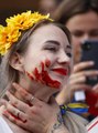 Ukrayna'nın Bağımsızlık Günü dolayısıyla Berlin'de yürüyüş düzenlendi
