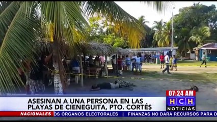 Asesinan a hombre en playa de Cieneguita, Puerto Cortés