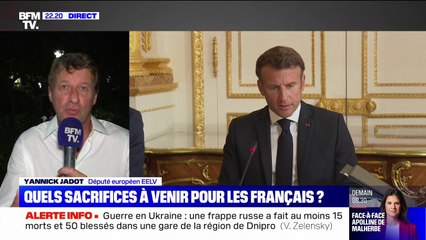 Yannick Jadot: "Le président de la République fait des discours sur le dérèglement climatique mais n'agit pas"