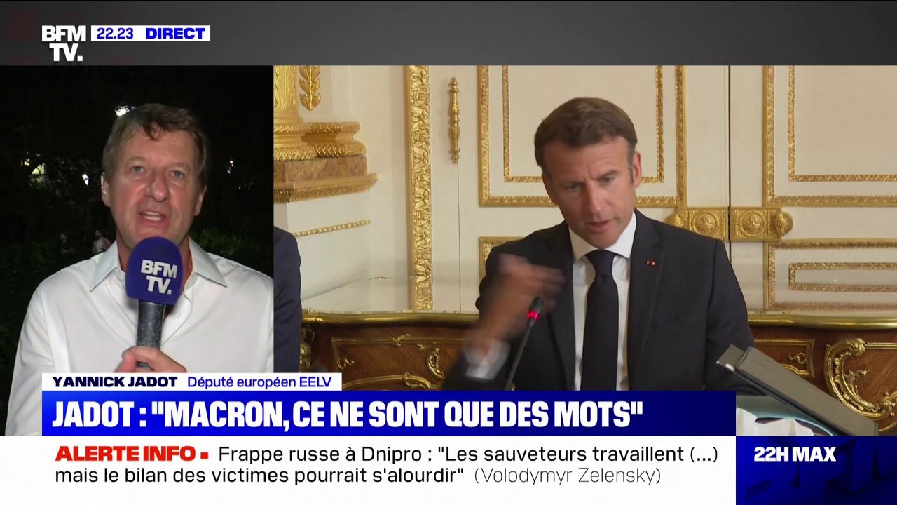 Yannick Jadot sur le climat: "Si le président de la République et le gouvernement veulent agir, ils auront les écologistes à leurs côtés"