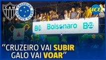 Bolsonaro em BH: 'Cruzeiro vai subir e Galo vai voar'