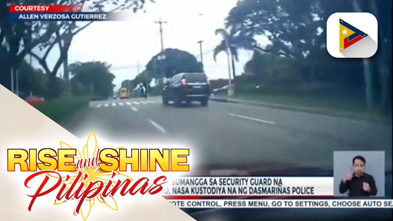 Driver ng SUV na bumangga sa security guard na nagmamando ng trapiko, nasa kustodiya na ng Dasmariñas Police