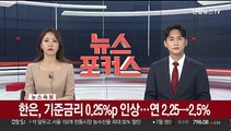 [속보] 한은, 기준금리 0.25%p 인상…연 2.25→2.50%