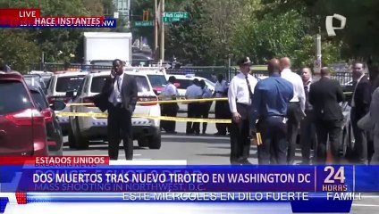 ¡Último Minuto! EEUU: Nuevo tiroteo en Washington DC deja 2 muertos y 5 heridos