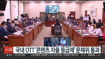 국내 OTT '콘텐츠 자율 등급제' 문체위 통과