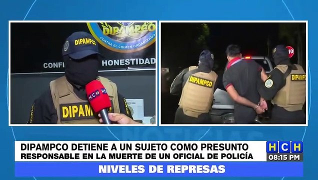DIPAMPCO detiene a supuesto autor intelectual del asesinato de un oficial de policía