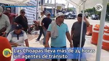 Las Choapas lleva más de 24 horas sin agentes de tránsito
