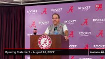 Nick Saban Opening Statement - August 24, 2022